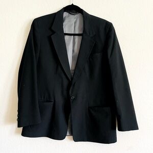 Lady Edwards woman’s modern black suit blazer size 14 lined like new career boss